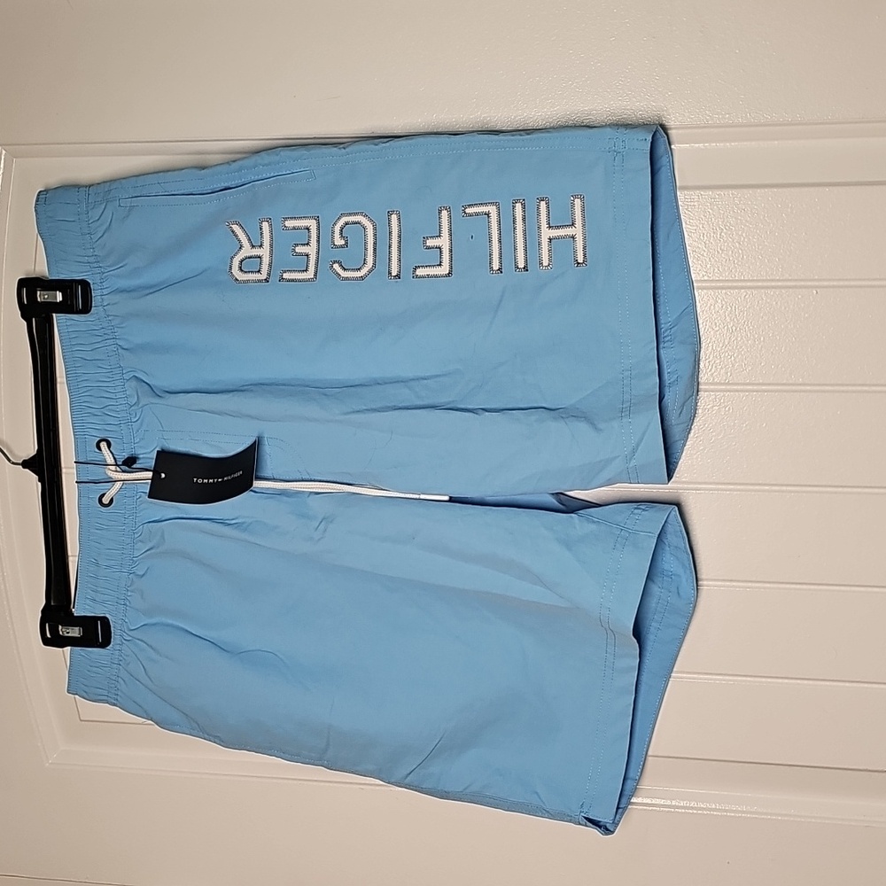 NWT Tommy Hilfiger Lg Sky Blue Swim Shorts